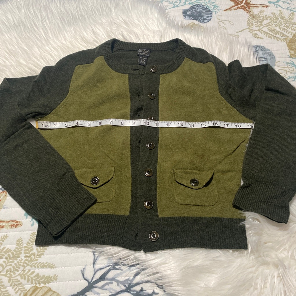 Lucky Brand Green Cardigan Sweater